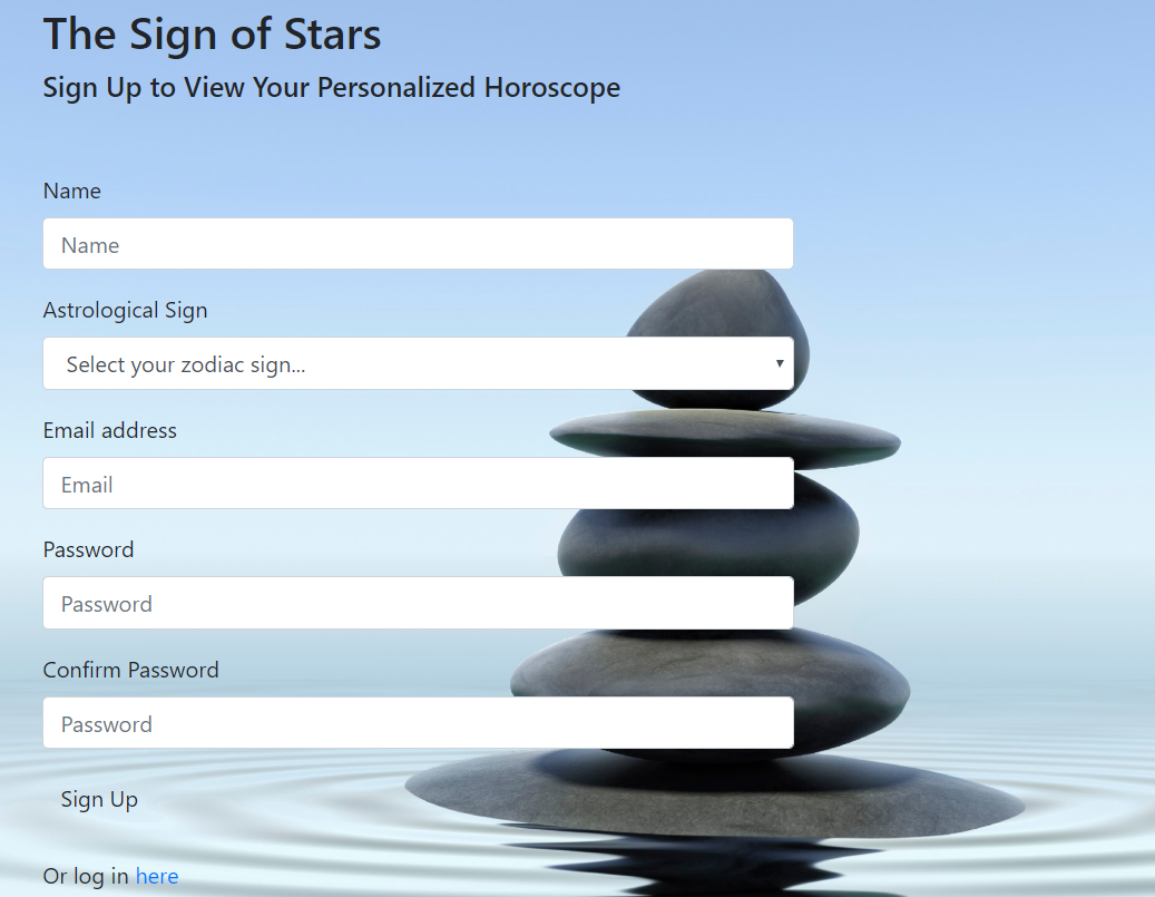 Horoscope website